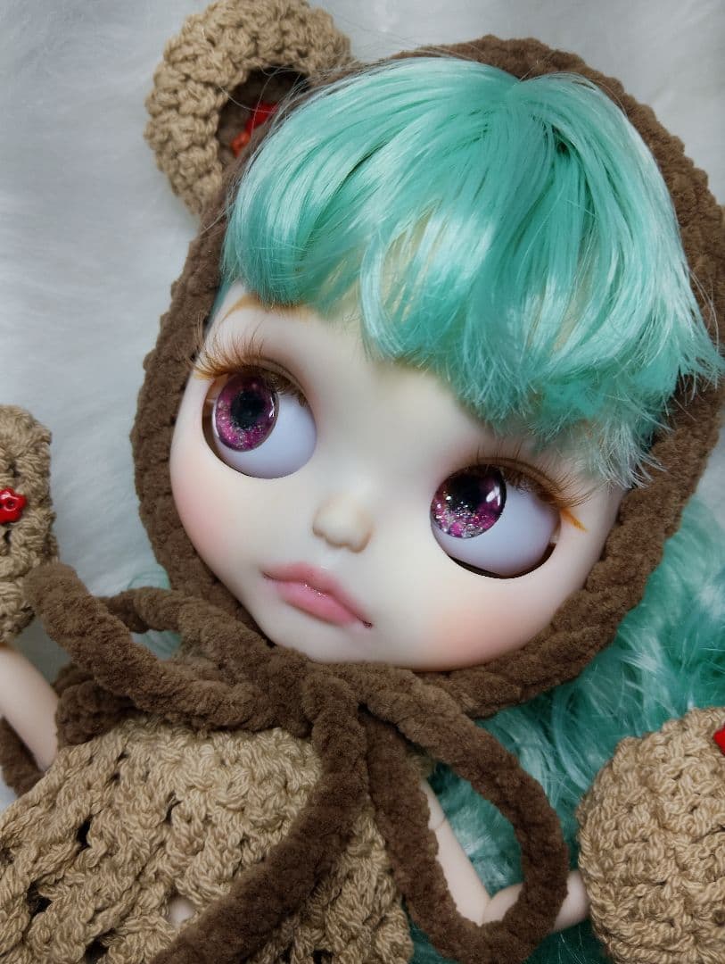 カスタムアイシードール パステルグリーンヘア アウトフィット付き