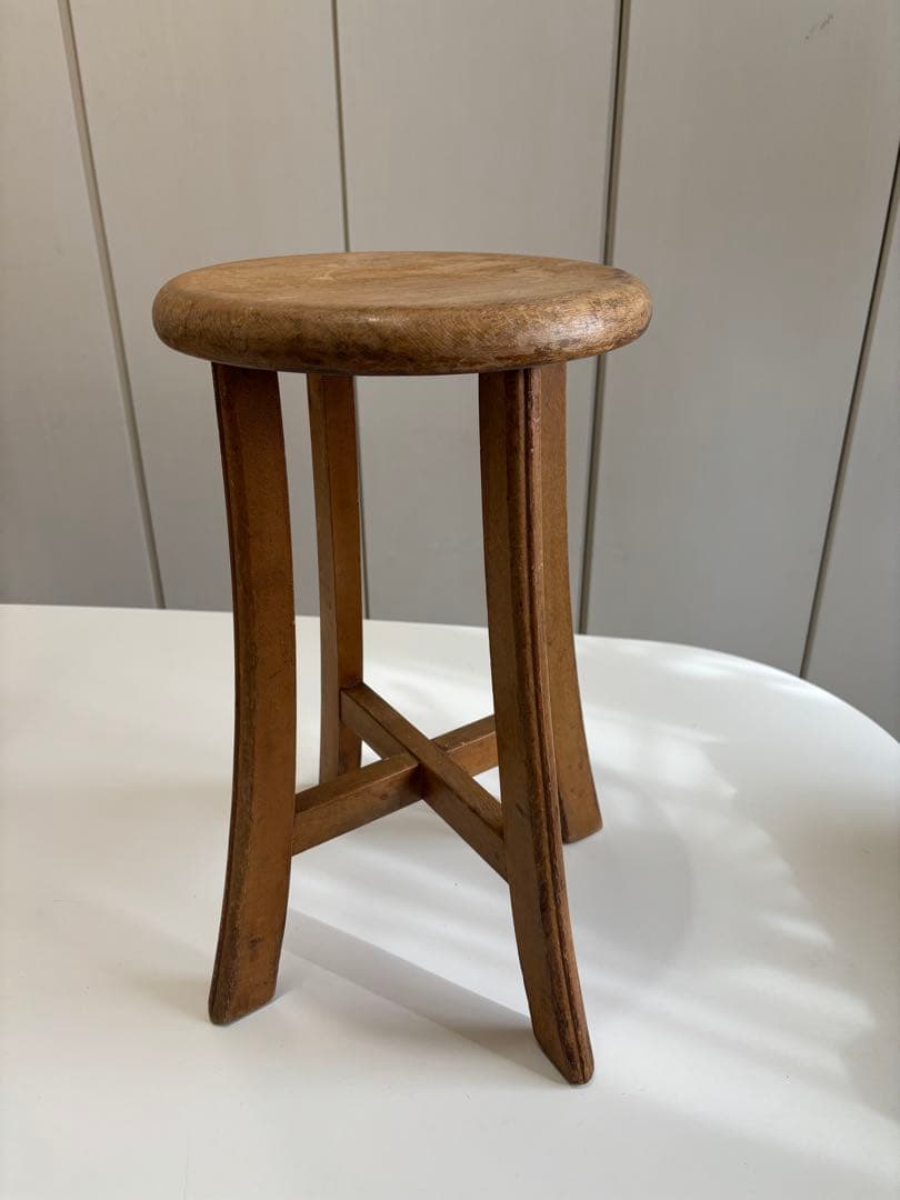 アンティーク、古家具　木製スツール