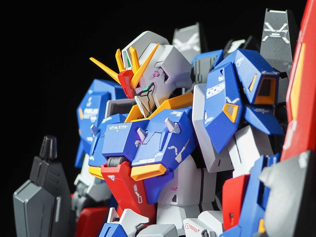 mg zガンダム ゼータガンダム　ver.ka 完成品　改造　筋彫り　塗り分け