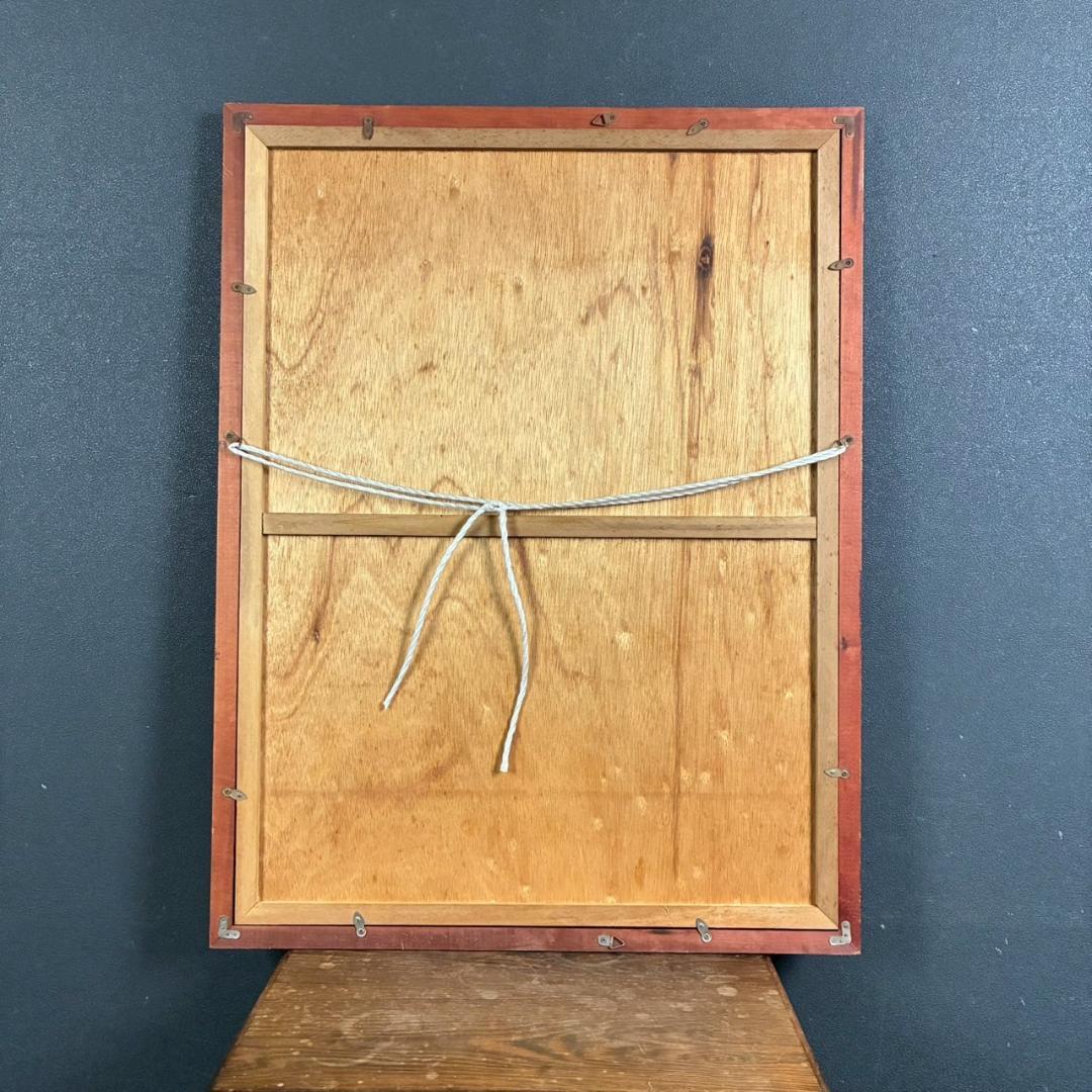 内田正泰「春の香り」リトグラフ 直筆サイン入り 額縁入り 風景画 桜 さくら