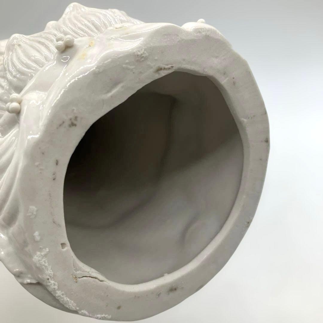 中国美術 白磁觀音 観音菩薩立像 高さ約30cm 徳化窯 ヴィンテージ