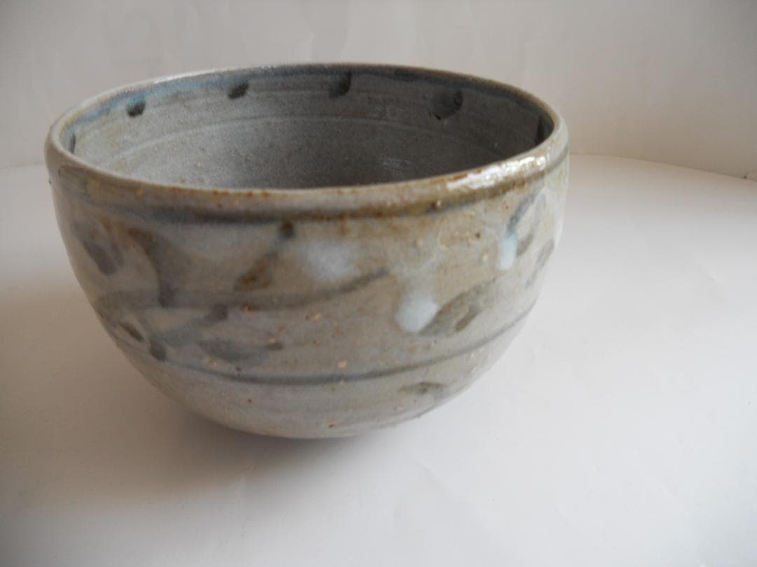 平安 花黄 抹茶茶碗 希少 ヴィンテージ 京焼 茶碗 共箱 新品 未使用 です。