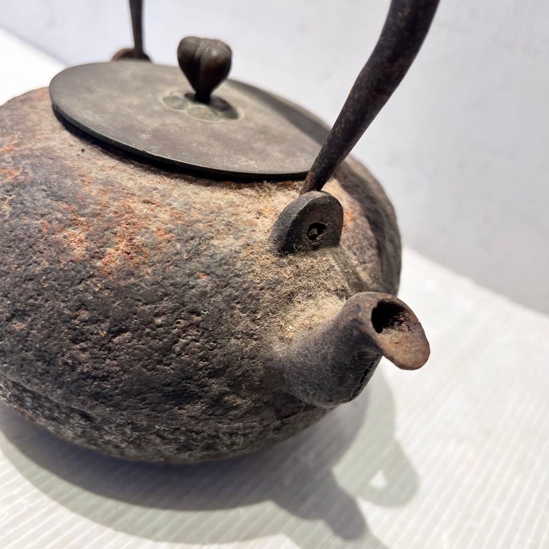 時代物　龍文堂造 鉄瓶 急須 茶道具 骨董　インテリア　コレクション