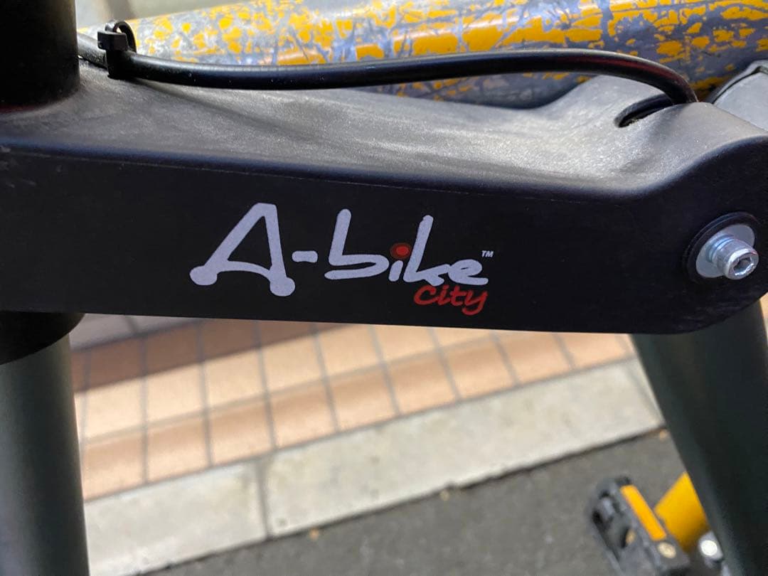 A-bike city 折りたたみ自転車 シルバー/レッド
