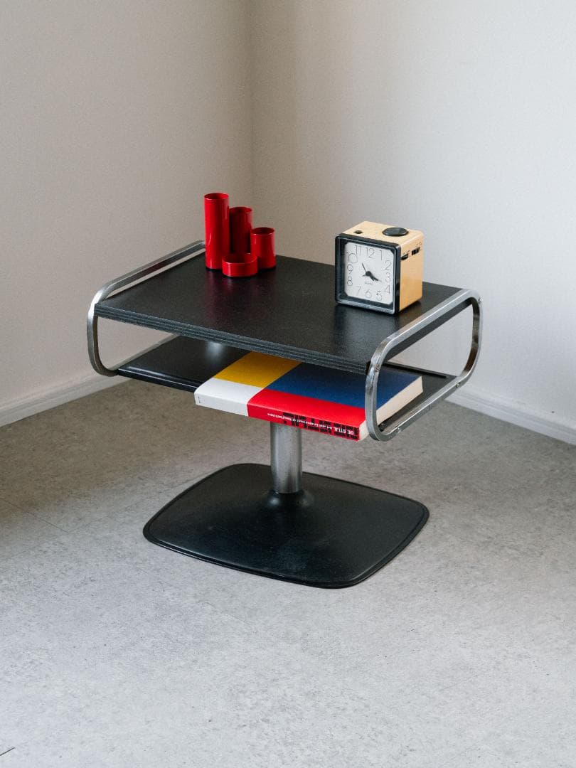 70-80's SHARP vintage 回転 サイドテーブル 昭和レトロ