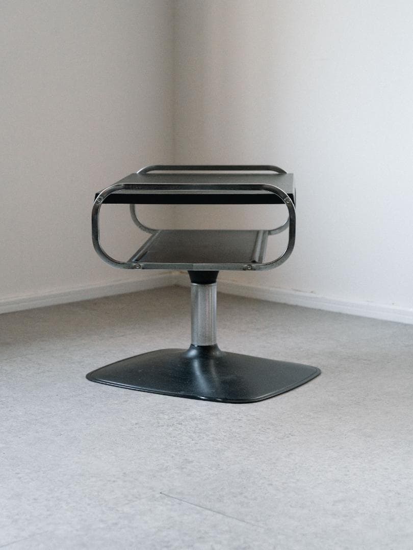 70-80's SHARP vintage 回転 サイドテーブル 昭和レトロ