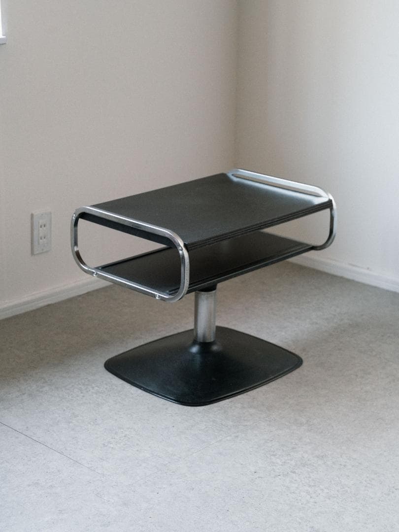 70-80's SHARP vintage 回転 サイドテーブル 昭和レトロ