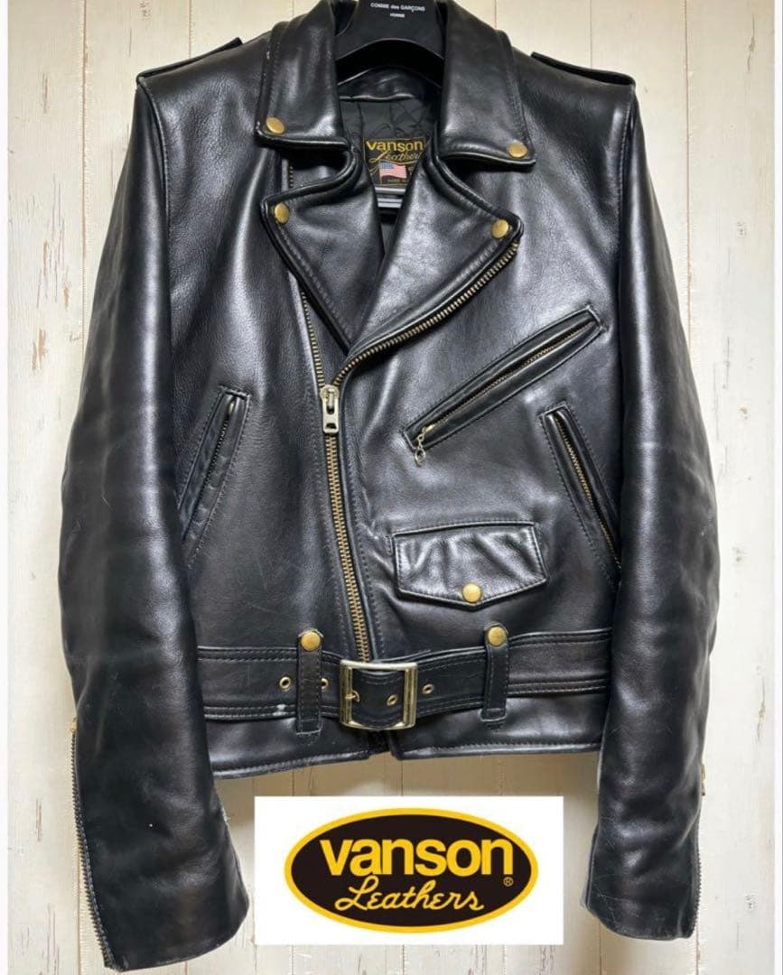 VANSON ダブルライダース TALONジップ SIZE38