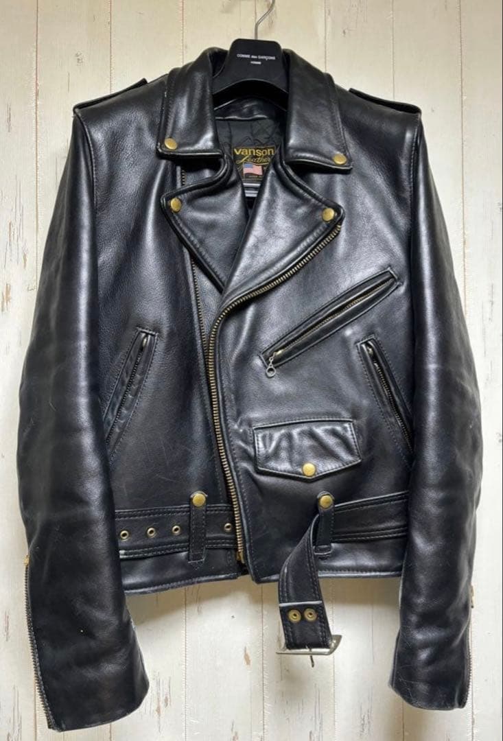 VANSON ダブルライダース TALONジップ SIZE38