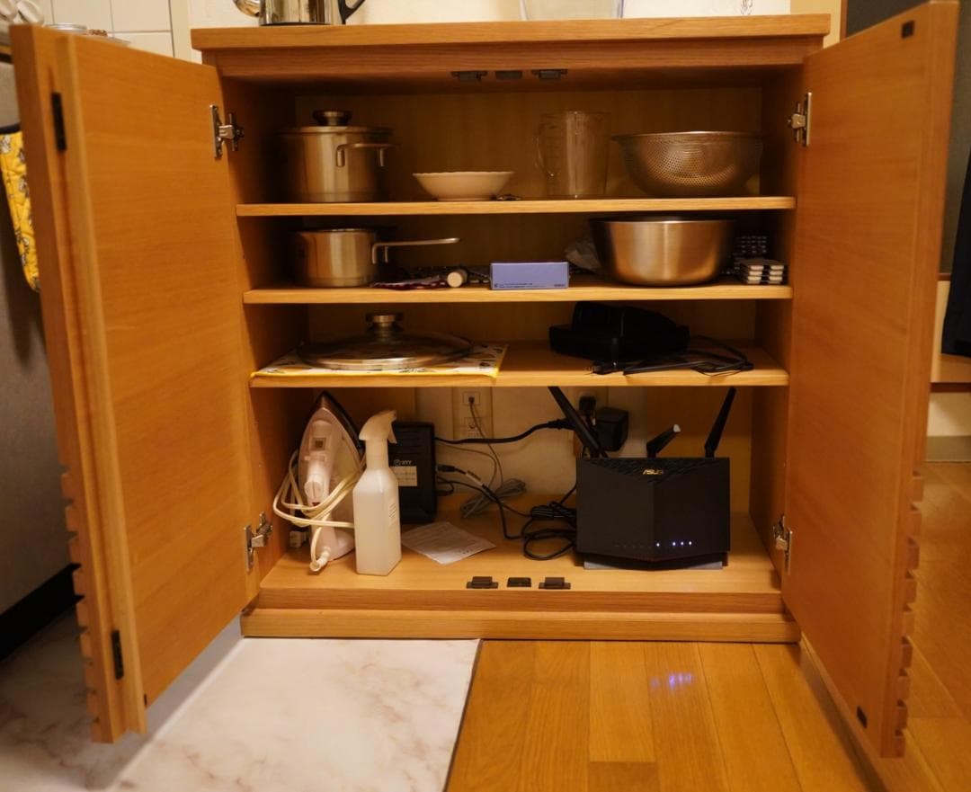 大塚家具　サイドボード「リヴァー」オーク材（限定版、希望小売価格76,000円）