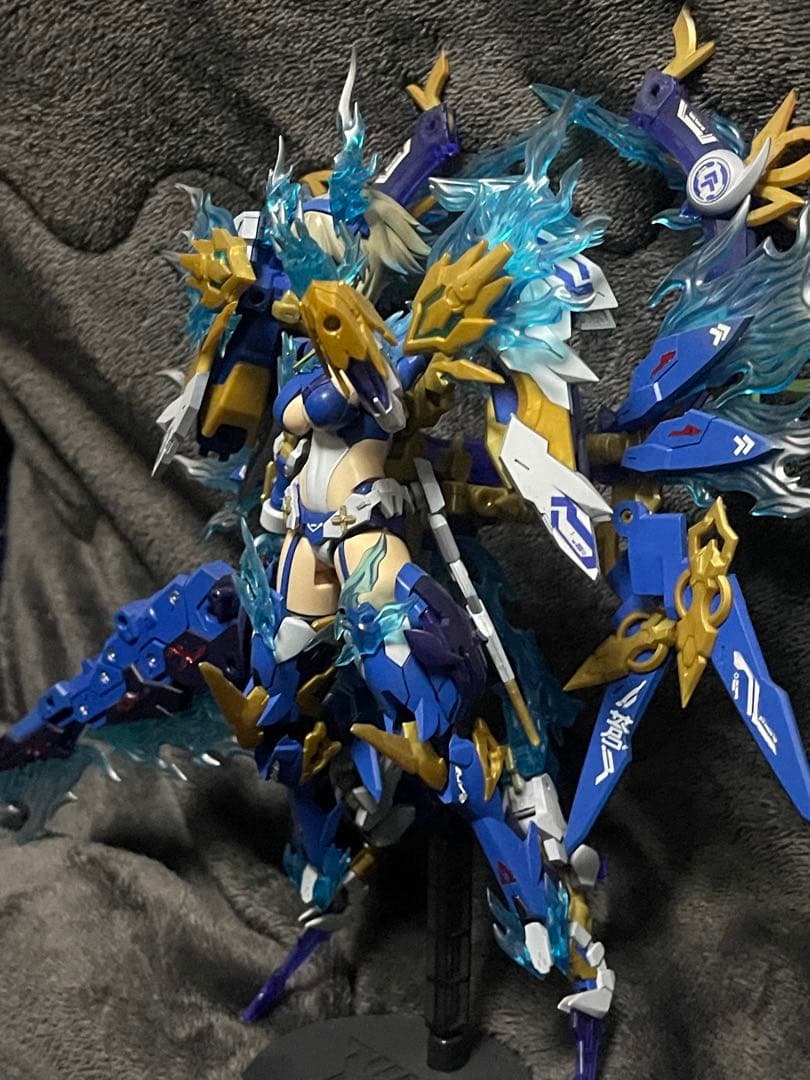 皇巫 スサノヲ 蒼炎　メガミデバイス　塗装済み完成品　コトブキヤ