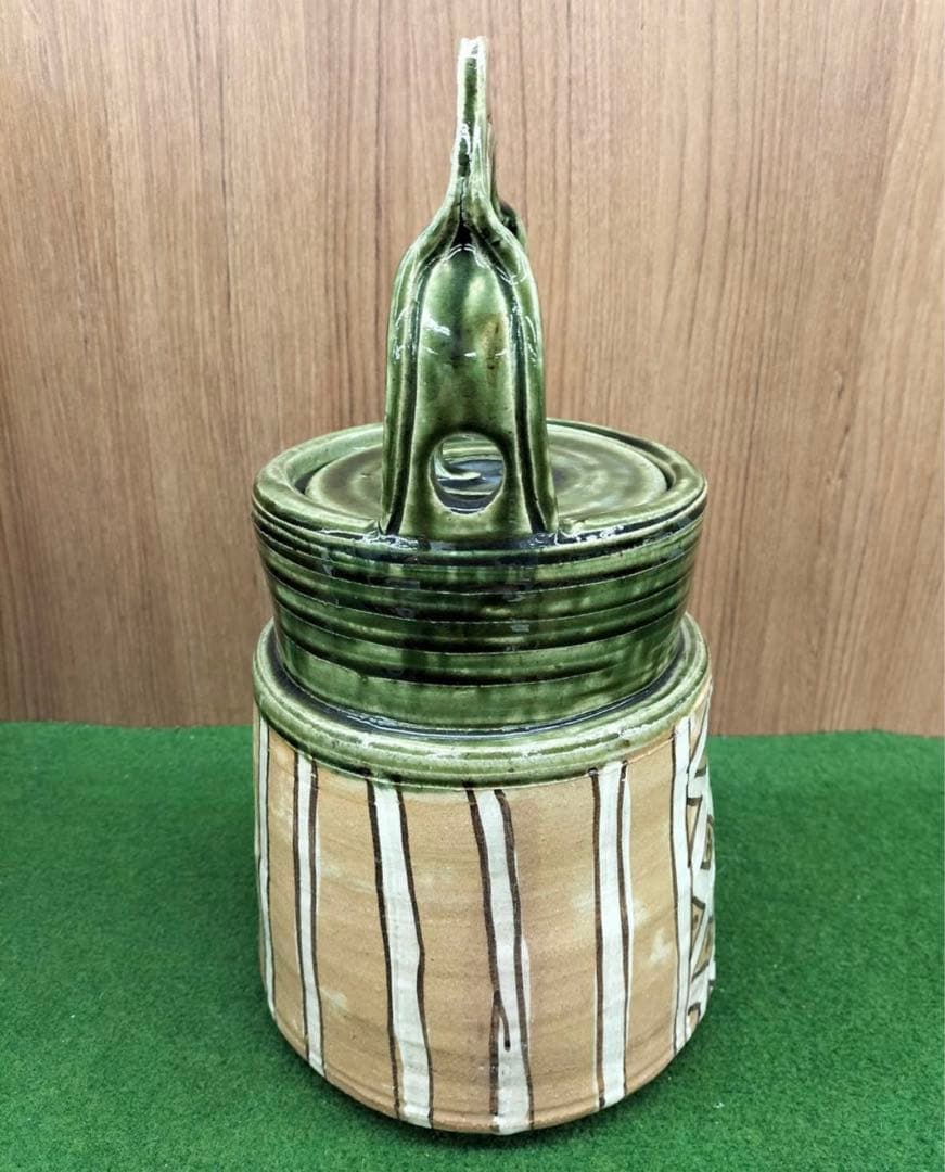 大作 茶道具 水注 赤織部 瀧口喜兵爾 師 加藤十右衛門