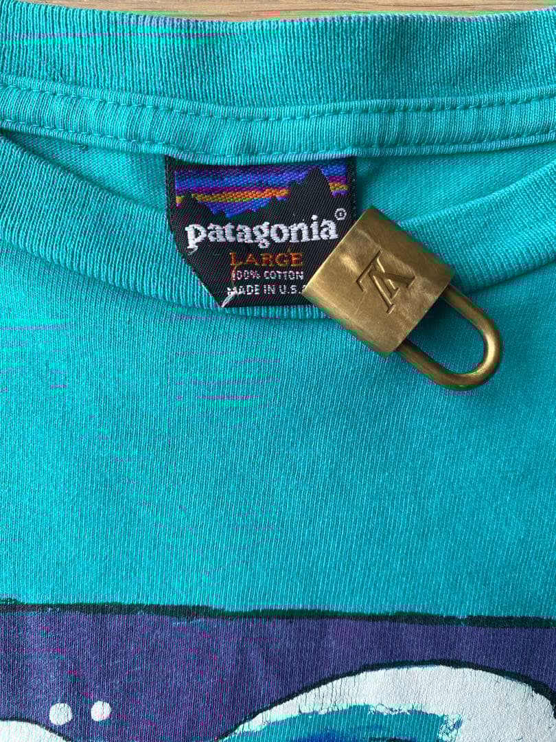 90年代 パタゴニア Tシャツ patagonia 雪なしタグ USA Lサイズ