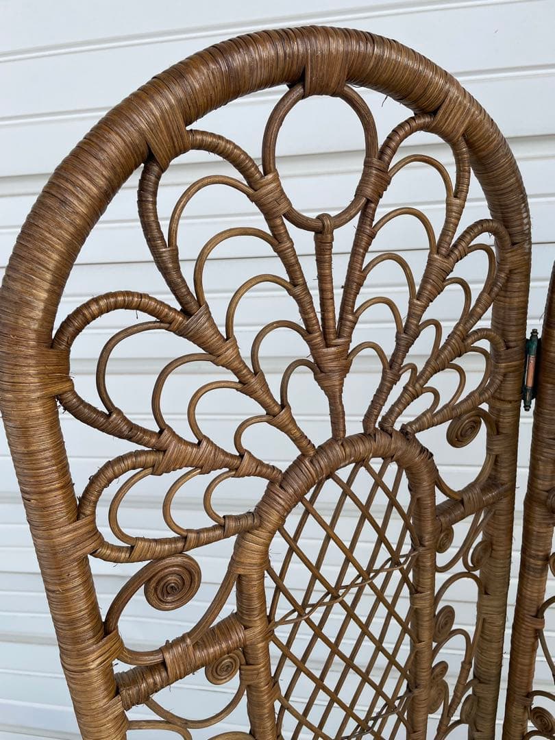 ビンテージ/ラタン/籐/籐家具/衝立/パーテーション/⑦