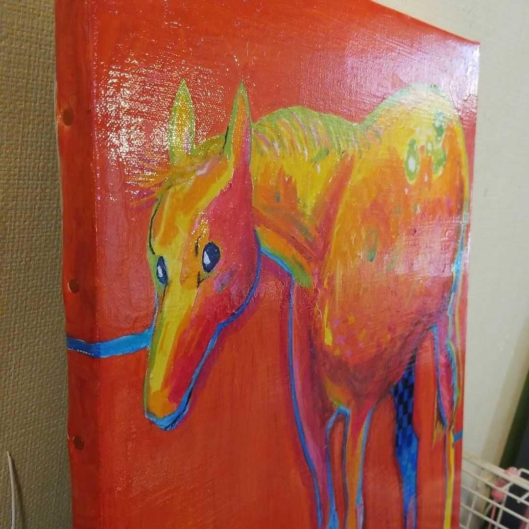 油絵　専用　だいたい色に輝く幸運の馬