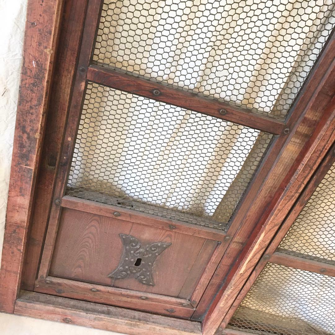 蔵戸 古民具 網付き 建具 昭和レトロ 扉