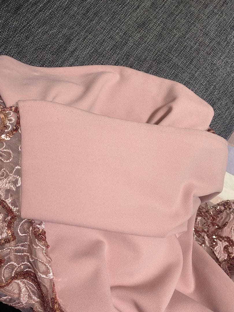 JEAN MACLEAN ジャンマクレーピンク刺繍マーメイド ロングドレス