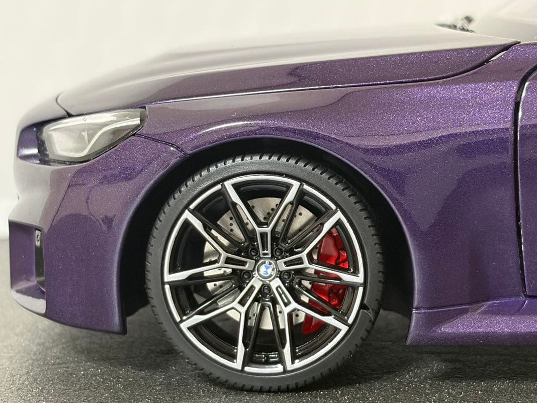 【新品同様】ミニチャンプスBMW M2クーペG87 2023 パープル 1/18