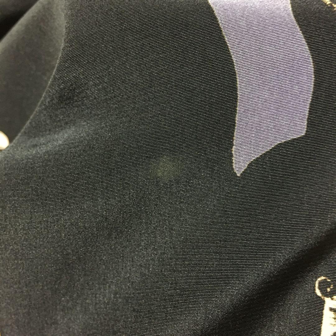 【個性派古着】長袖総柄デザインブルゾン　豪華刺繍入り　ヨーロピアン調　LL