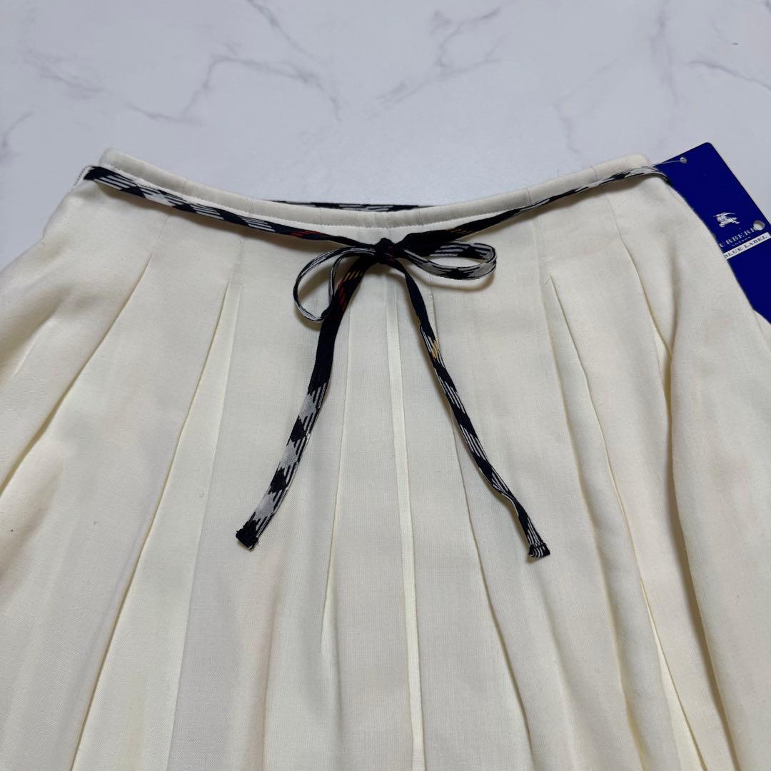 タグ付新品 BURBERRYBLUELABEL ノバチェックフリルフレアスカート