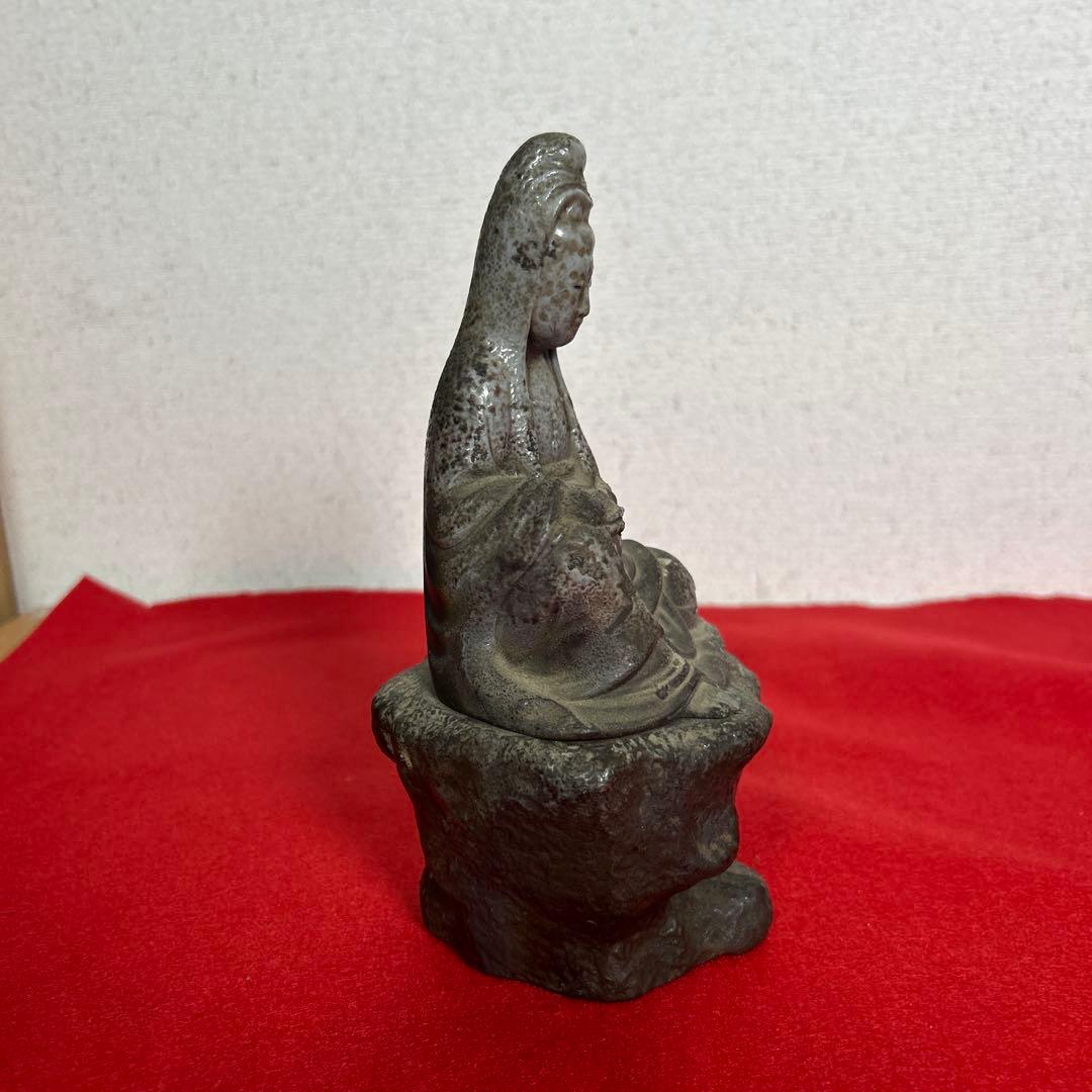 備前焼 名工　難波好陽 仏像　香炉❓貴重