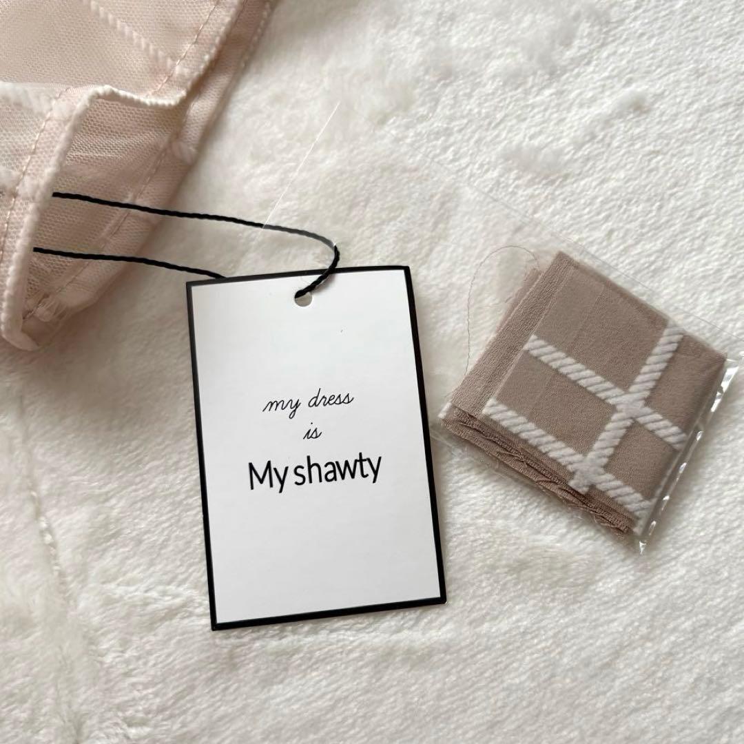 My shawtyドレス　パーティー　フォーマル　チェック　ペンシル　結婚式