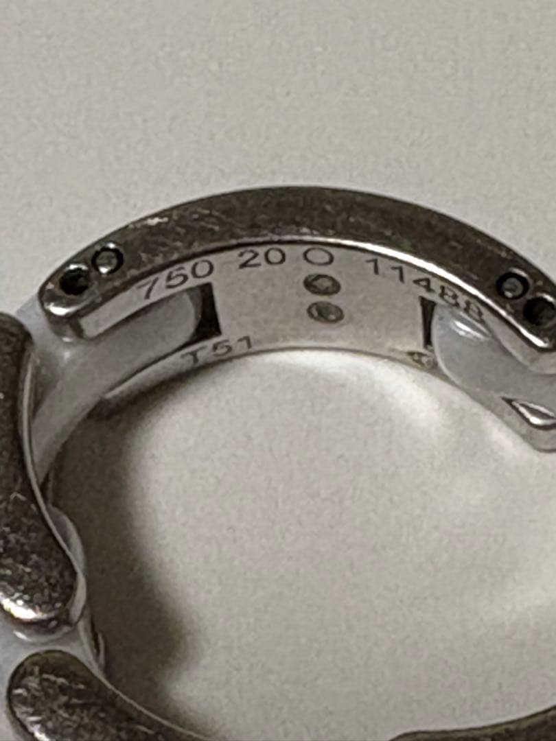 CHANEL 750ホワイトゴールドリング