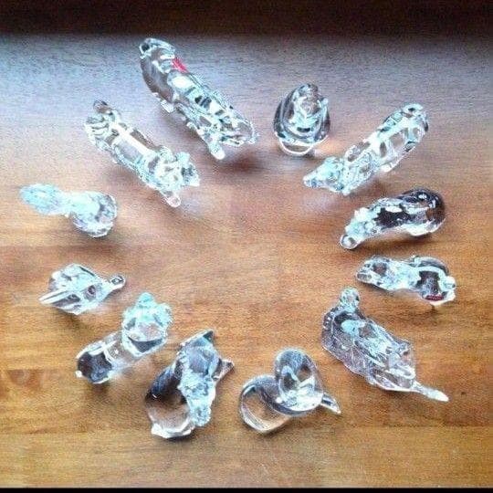 【美品】バカラ　干支の置物 十二支セット　クリスタルガラス 　12点セット　B