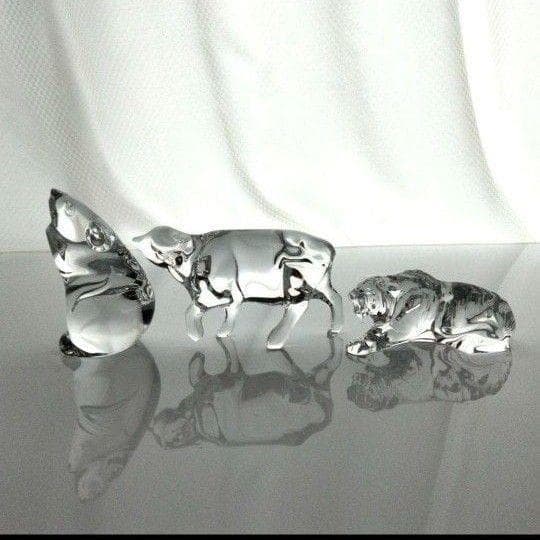 【美品】バカラ　干支の置物 十二支セット　クリスタルガラス 　12点セット　B