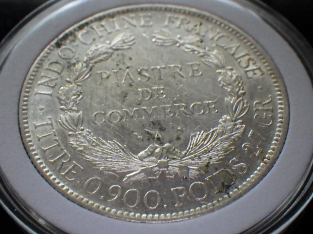 フランス領インドシナ ピアストル銀貨【銀貨保証】アンティークM240803120