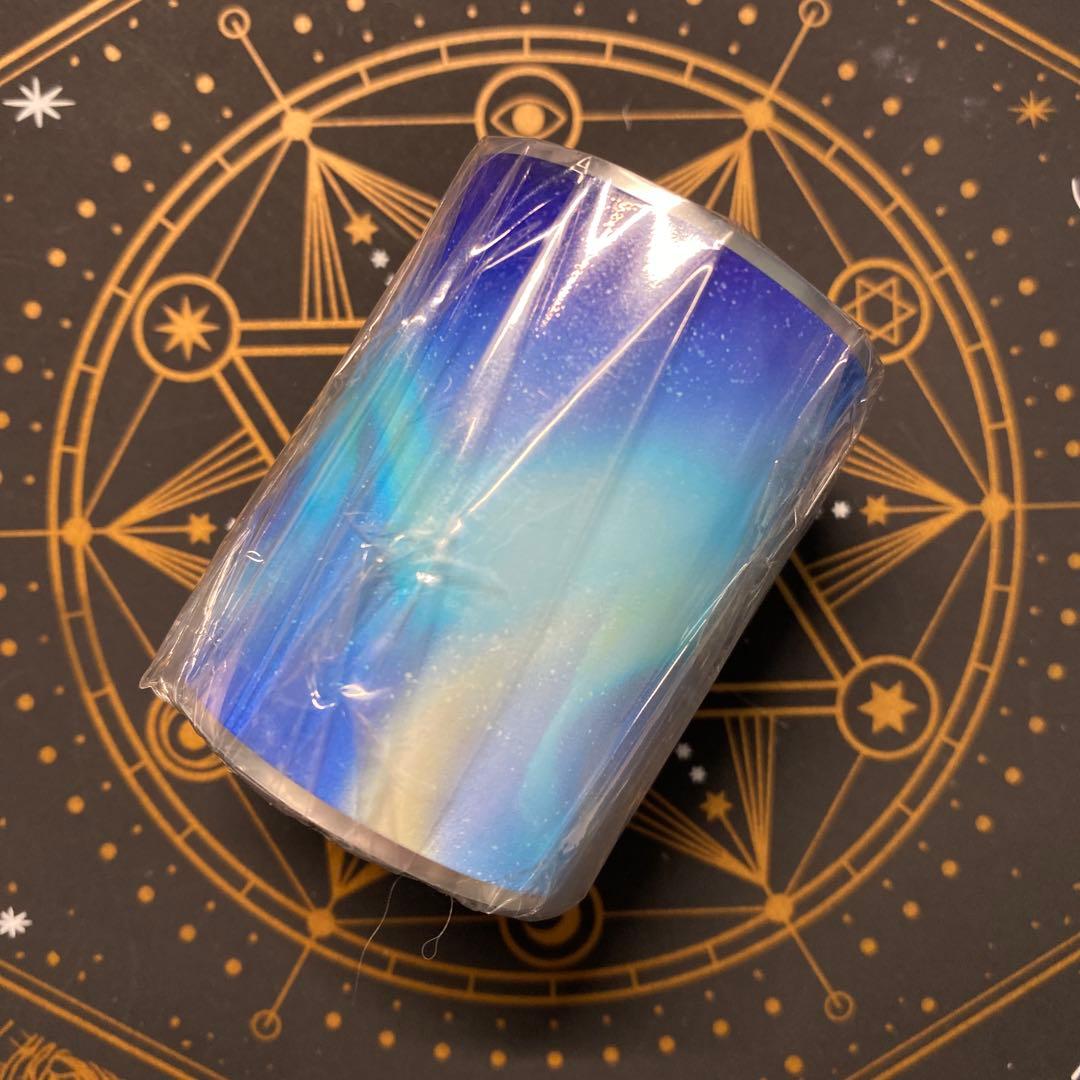 【9123】海外　マステ　5m巻　PETマスキングテープ　オーロラ　自然景色