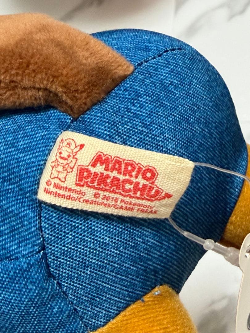 マリオピカチュウ ぬいぐるみ　マリオ　ポケモン タグ付き