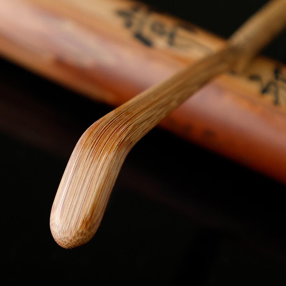 建仁寺 八代管長 竹田益州 煤竹 茶杓 高野宗陵作 銘 常磐 共筒 共箱 紙外箱