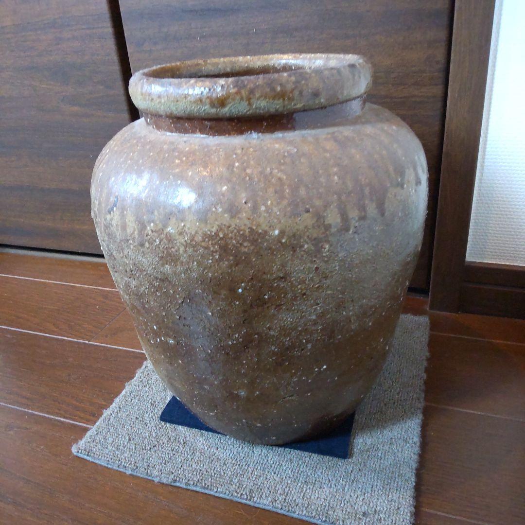 渋い　中壺　23　備前焼