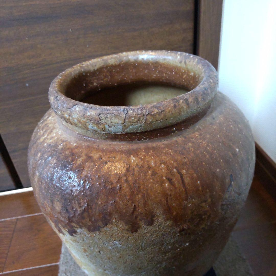 渋い　中壺　23　備前焼