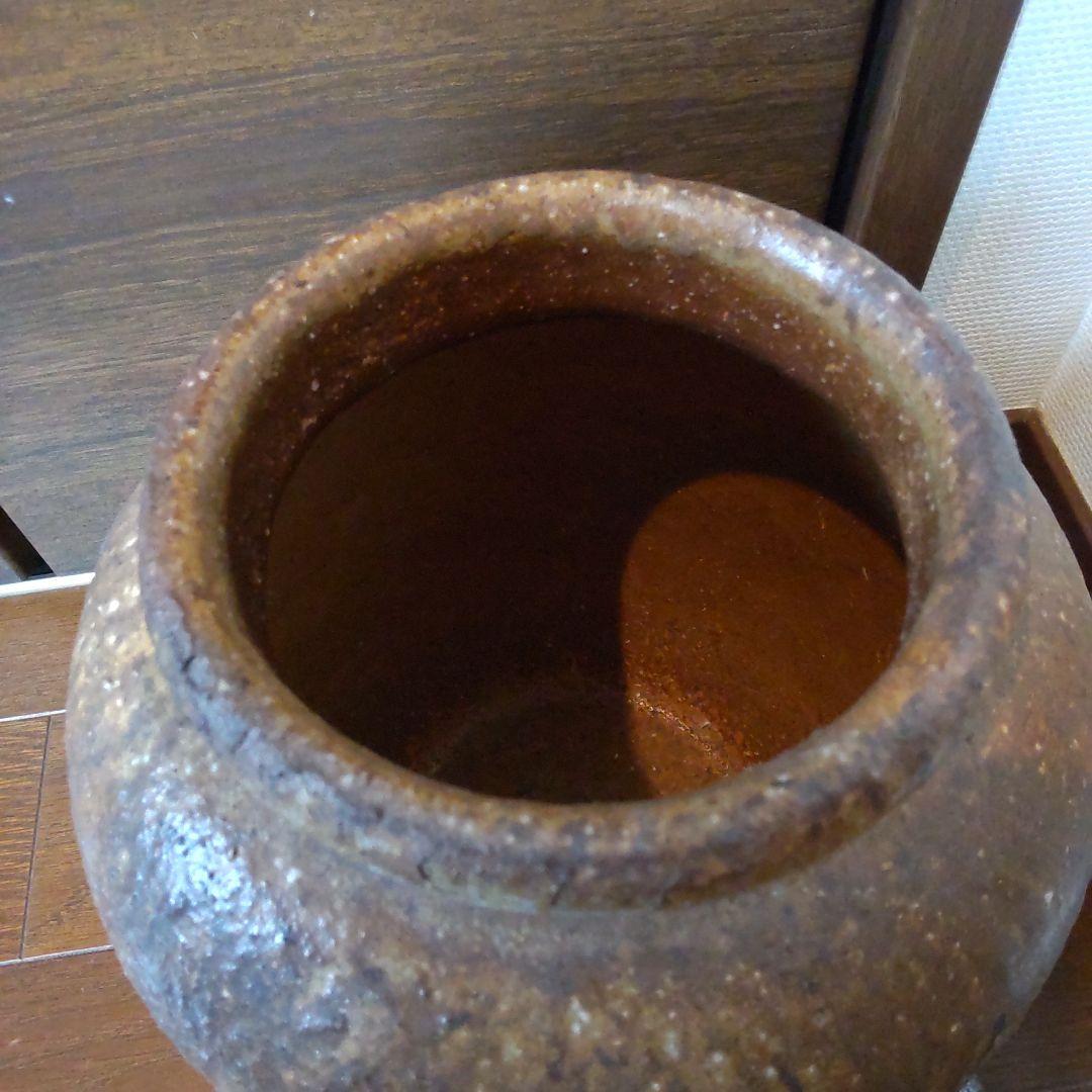 渋い　中壺　23　備前焼
