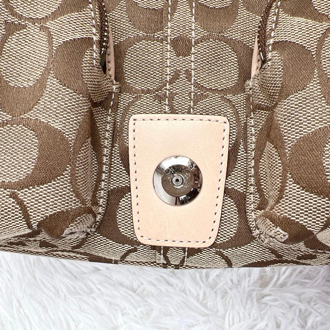 極美品✨COACH ソーホー シグネチャー ショルダーバッグ ベージュ y2k