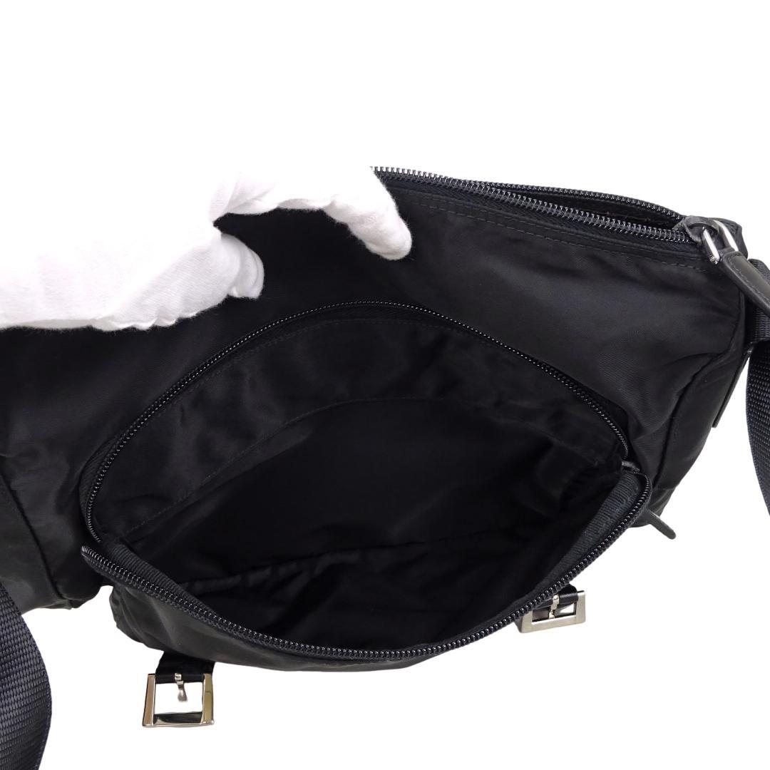本物 美品 ■プラダ■テスート クロスボディ 三角ロゴ 斜めがけショルダーバッグ