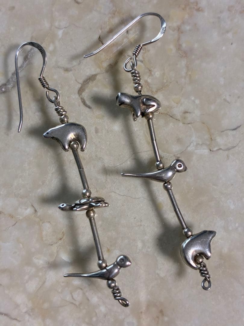 アクセサリー Animal Fetish Pierced Earrings - Silver