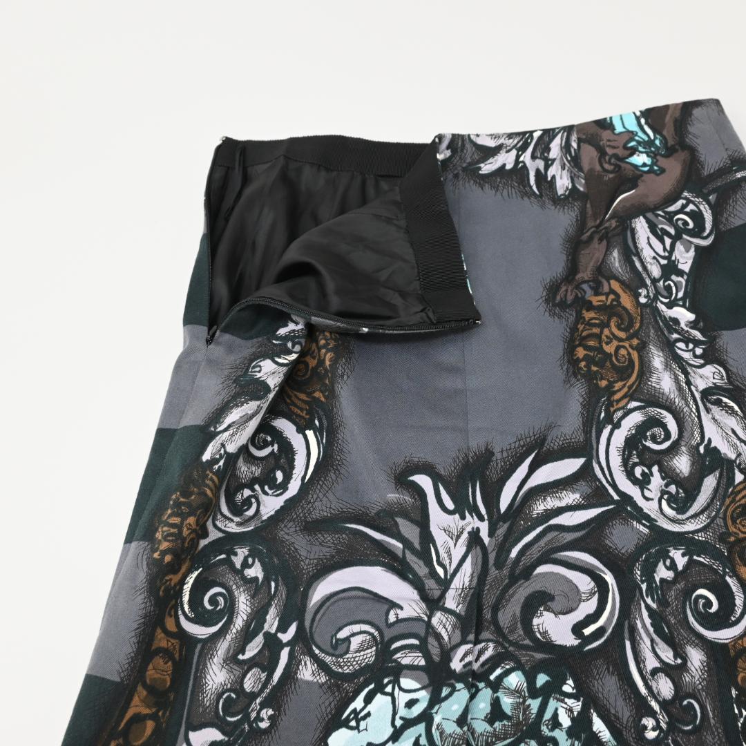 ■ 47317★年 PRADA プラダ スカート フルーツ柄 タイト