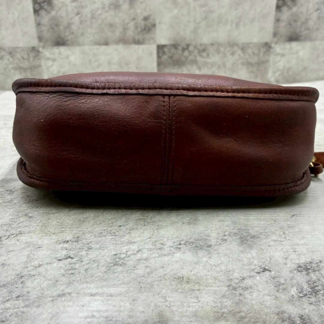 希少 良品 オールドコーチ ショルダーバッグ クロスボディ ハーフムーン レザー