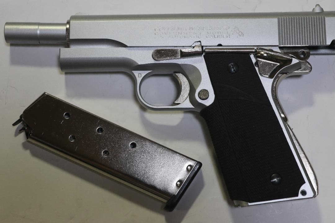 MGC　AＢＳ樹脂製モデルガン コルト GM　ＭＫⅣマットシルバーSPG合法品