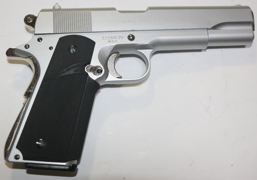 MGC　AＢＳ樹脂製モデルガン コルト GM　ＭＫⅣマットシルバーSPG合法品