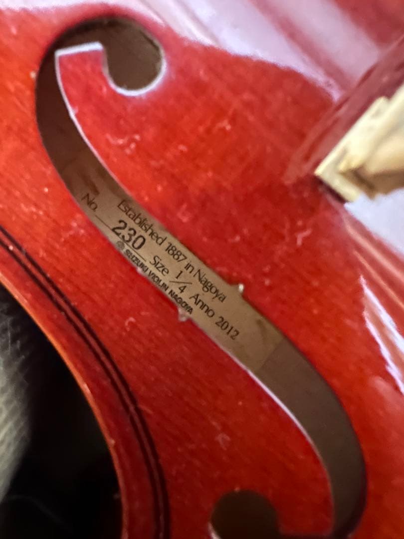 suzuki バイオリンセット1/4 2012年製