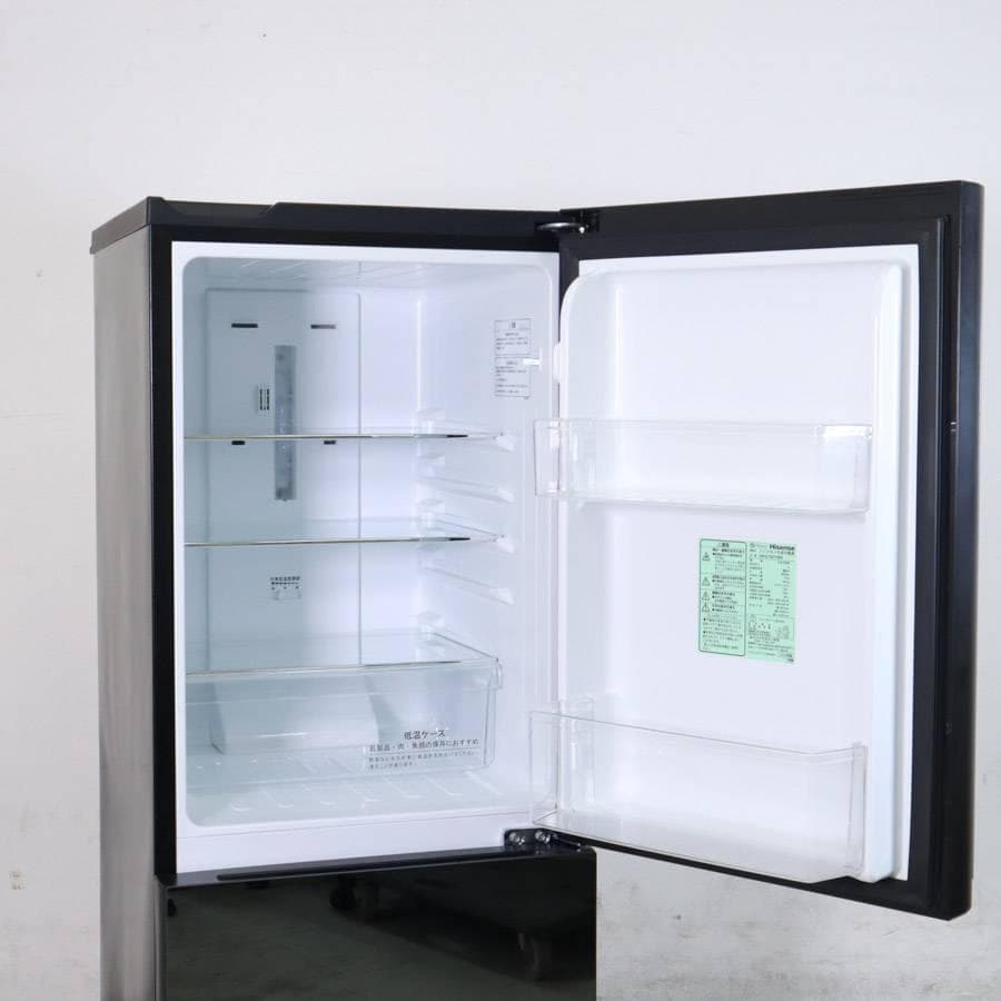 20年製 ハイセンス 154L 2ドア 冷蔵庫 HR-G1501EM ミラードア
