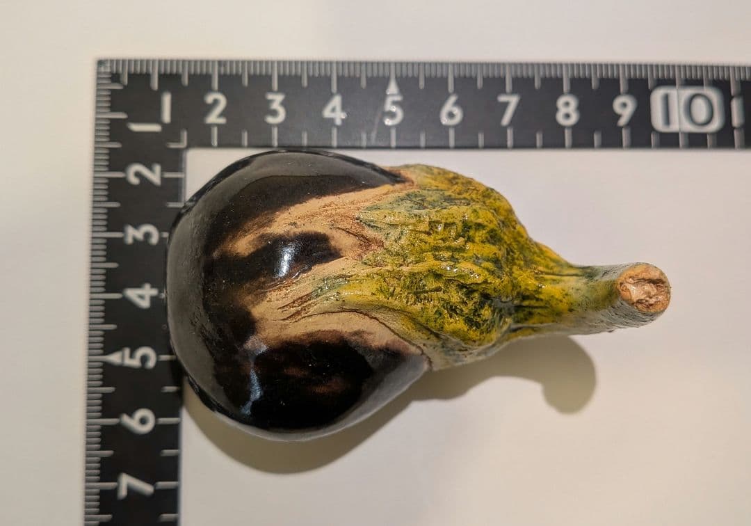 『佐々木二六』三代松柏庵　茄子割　香合　愛媛　二六焼　茶道具　共箱