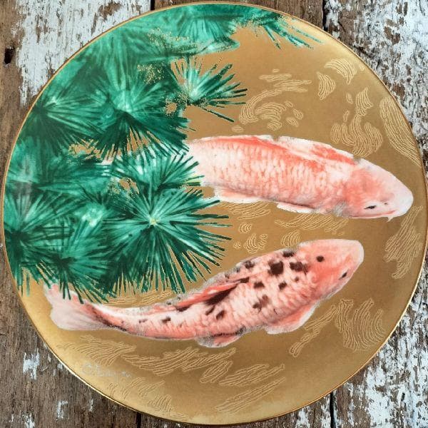 ヴィンテージ ノリタケ Noritake 日本陶器 スタジオコレクション 錦鯉