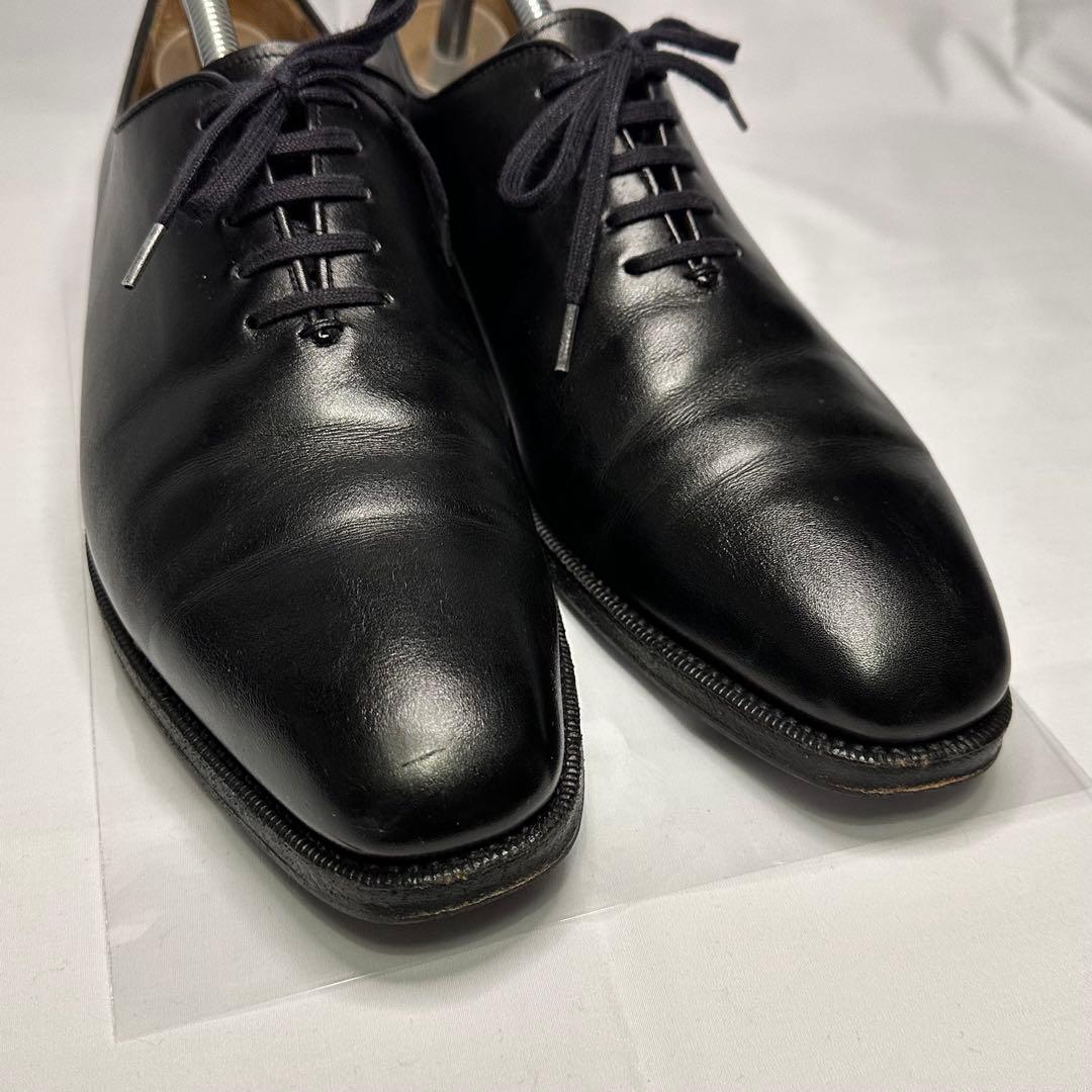 ヤンコ☆革靴☆ブラック☆ホールカット☆本革☆7.5☆スペイン製☆206