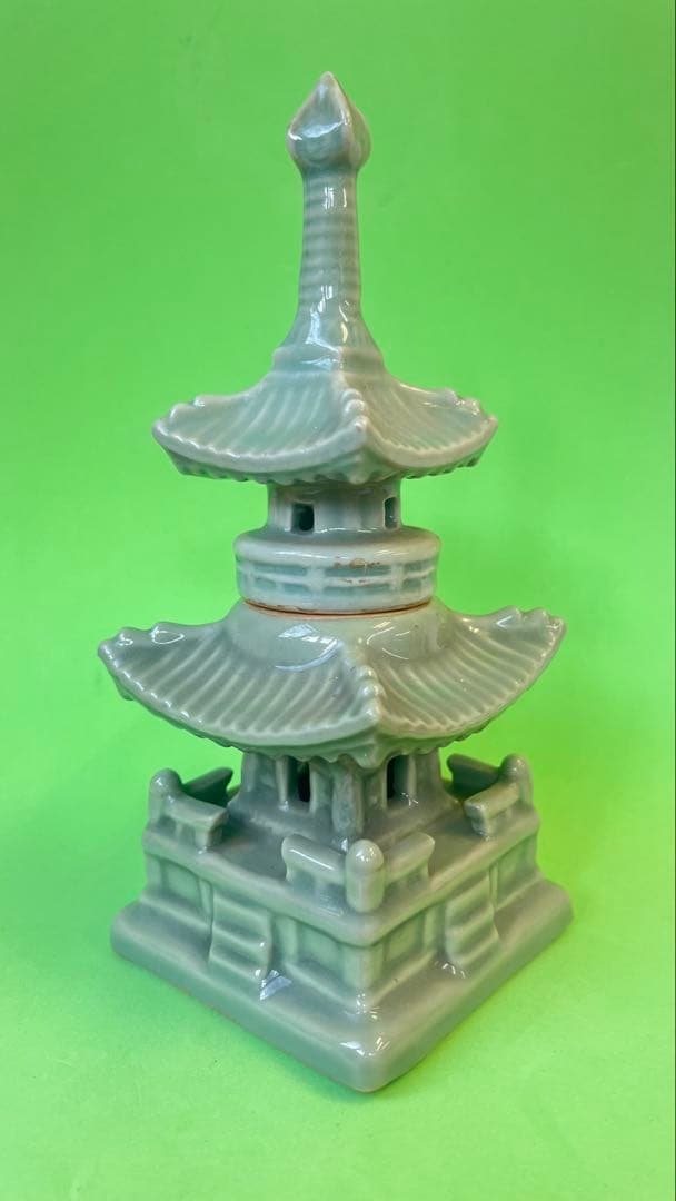 陶器製 二重塔 約21cm