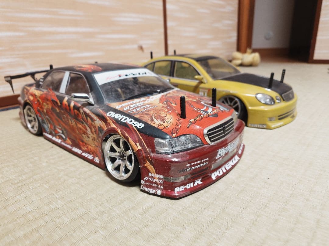 ドリフトラジコン引退品一式TAMIYA　TA05VDFフルオプション2台メカ付き